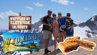 New Zealand Family try American Waffles for the first time! (ON TOP OF THE GRAND TETON PEAKS!)