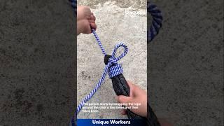 Easy rope tying techniques - The workers do their job perfectly || #machine #shorts