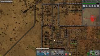 Factorio base siege PvP 2x2