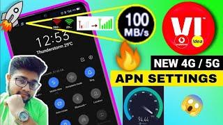 Vi APN Settings 4G/5G | Vi Network Problem Solution l Vi Internet Not Working | Vi Net Slow Problem