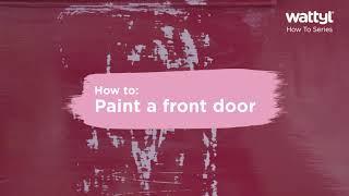 How To Paint Your Front Door