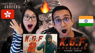 KGF CHAPTER 2 Teaser REACTION!  | Yash | Sanjay Dutt | Chindian Couple in UK (2021)