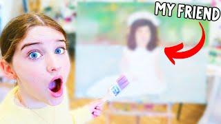 SURPRISING MY FRIEND WITH A PORTRAIT OF HER I PAINTED w/Norris Nuts