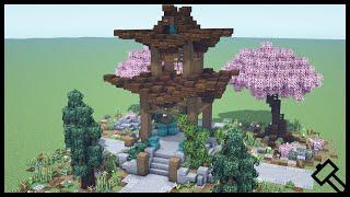 Minecraft: How to build an Asian style Gazebo [ Tutorial ]