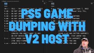 Exploring Game Dumping on PS5 with Sleirsgoevy's v2 host