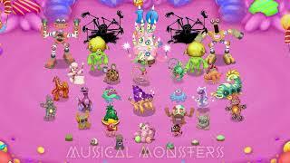 Candy Island Full song, All Monsters (2 Werdos Included) || My Singing Monsters: The Lost Landscape