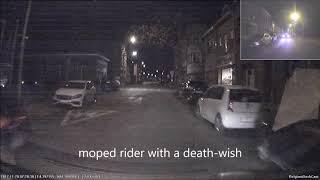 Moped rider with a deathwish Terhagen