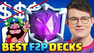 TOP 5 F2P BEST DECKS to EASILY GET ULTIMATE CHAMPION in Clash Royale! 