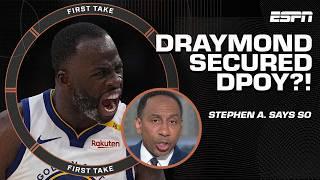 Stephen A. says Draymond Green is now a DPOY candidate after win against Lakers  | First Take
