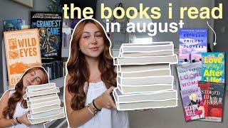 august reading wrap up  (14 books!)