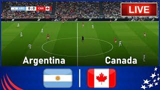 [LIVE] Argentina vs Canada |  Match LIVE Today • Video Game Simulation
