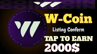 W-Coin New Telegram Bot 2024 | New Trust Wallet Bot W-Coin / W-Coin Connect Wallet On Ton