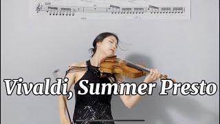 비발디 사계 여름 Storm_악보포함 Vivaldi: Four Seasons Summer Presto [바이올린 커버 Violin Cover]