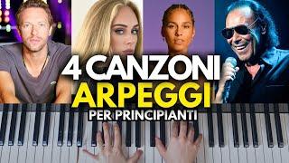 Impara 4 Arpeggi da 4 Canzoni! (Tutorial Pianoforte)