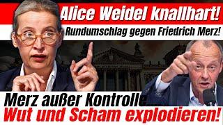 Alice Weidel knallhart! Rundumschlag gegen Friedrich Merz - Wut und Scham explodieren!