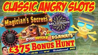 Crazy BIG WIN & Roulette Session - Classic Angry Slots - £375 BONUS HUNT - Dead or Alive 2 & more