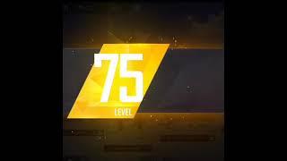 FREE FIRE LEVEL UP 75 LEVEL REWARD  #garenafreefire#Shorts