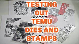 TESTING OUT TEMU STAMPS AND DIES HOW WELL DID THEY WORK?? Discount code (off9222)