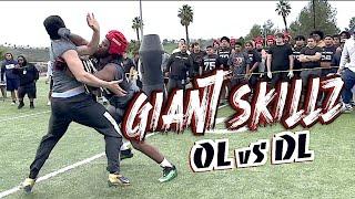  15+ Minutes of the Nation's BEST going BEAST MODE | Giant Skillz O-Line vs D-Line | One vs One