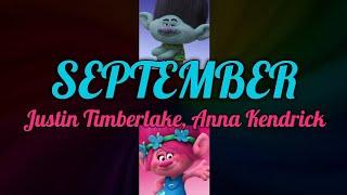 Justin Timberlake, Anna Kendrick - September (Wind, Earth & Fire) (Lyrics)