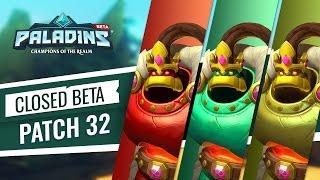 Paladins - Closed Beta 32 Patch Overview