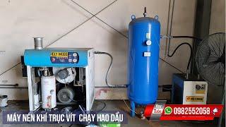 Máy Nén Khí Trục Vít Chạy Hao Dầu Nguyên Nhân Vì Sao | Máy Nén Khí Trục Vít Cũ | Máy Nén Khí