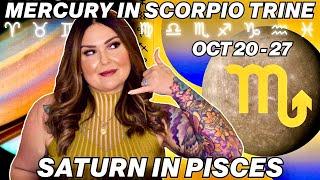 Mercury in Scorpio Trine Saturn in Pisces 2024