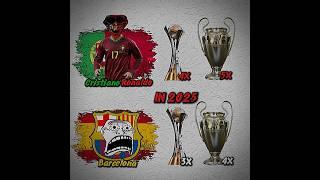 RONALDO VS BARCELONA #football #trophy #shorts