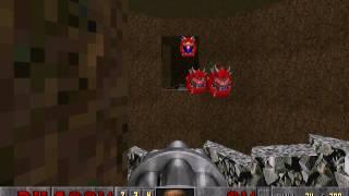 Cacodemons fight in Doom II (example 1)