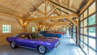 8-Car Barn Tour - Authentic Timber Frame Barn