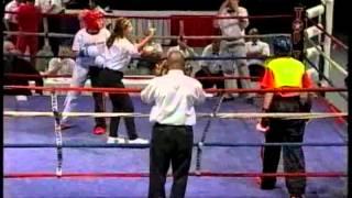 Tess Cartwright Canada vs Christine Grossing Austria 2003 IAKSA World Kickboxing Championships