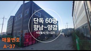 향남창고임대 60평 신축급 단독마당 착한가격 대형차진입 양감창고임대