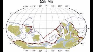 Plate tectonic evolution from 1 Billion years ago to the present.