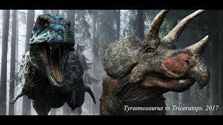 Tyrannosaurus vs Triceratops 2017 by. Vitamin Imagination