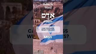 75 Biblical Hebrew Words and Scripture | ADAM | Learn Hebrew Online #hebrew #bible #bibleverse