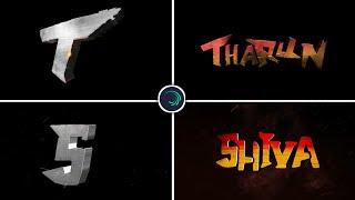 New 3D trending Name title video editing in Alight Motion Instagram trending video editing