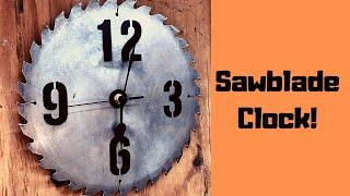 Make a Clock Out of an Old Saw-blade!