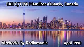CKOC 1150AM (TODAY'S HIT MUSIC) with Chris Eagle - Hamilton-Ontario, CAN - April 17th, 1990