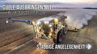 Staubige Angelegenheit! Gülle Ausbringen mit Claas Xerion Saddle Trac | LU Max Wagner