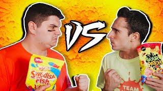 CANDY SHOWDOWN! Sour Patch Kids VS Swedish Fish!