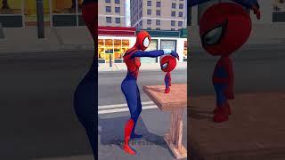 Spiderman Song (Funny Animation) with Batman and Hulk #shorts #comedy #animation #funnyvideos
