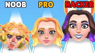 NOOB vs PRO vs HACKER in Make Her Up!