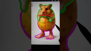 Drawing Pipi Potato #art #drawing #shorts