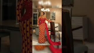 Beautiful Ankara long gown styles #ankarastyles #lacestyles #shortswithogom #gowns #fashion