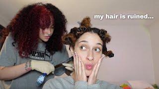 I TRIED TO DYE MY CURLY HAIR GINGER (and FAILED along the way)