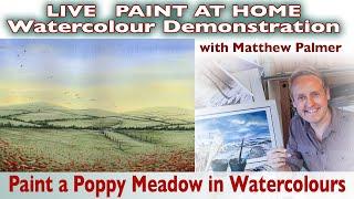 Paint A Poppy Meadow in Watercolours, with Matthew Palmer