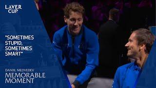 Casper Ruud Coaches Daniil Medvedev | Laver Cup 2024 Match 5