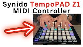 Synido MIDI Pad Beat Maker Machine TempoPAD Z-1 FIRST LOOK MIDI Pad Controller For Beginners