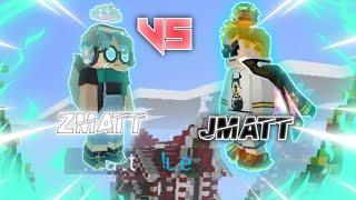 Zmatt vs Jmatt in eggwars!! [Blockman go Blocky:Mods]