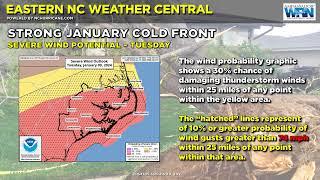 A Major Weather System to Impact Eastern North Carolina - 1/9/24 ️️ #weather #encwx